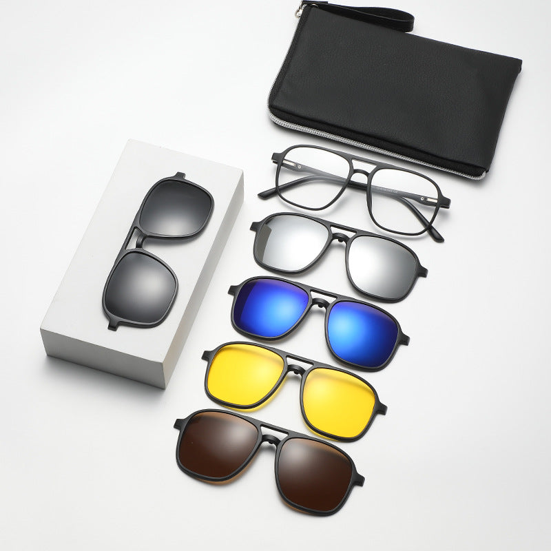 ✨ Auswechselbare Gläser 6 -in -1 Sonnenbrillen-Set