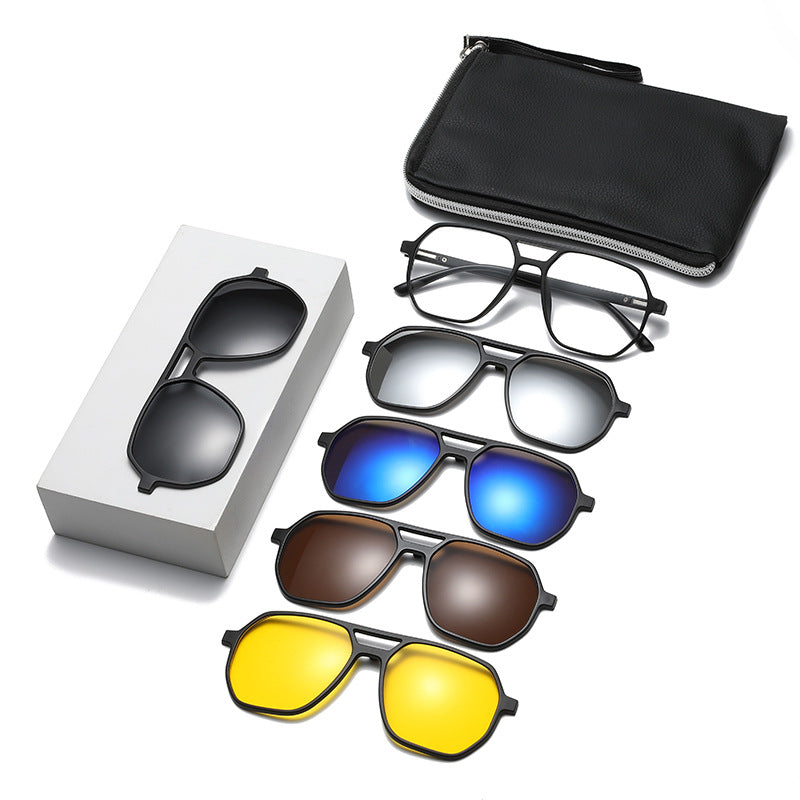✨ Auswechselbare Gläser 6 -in -1 Sonnenbrillen-Set