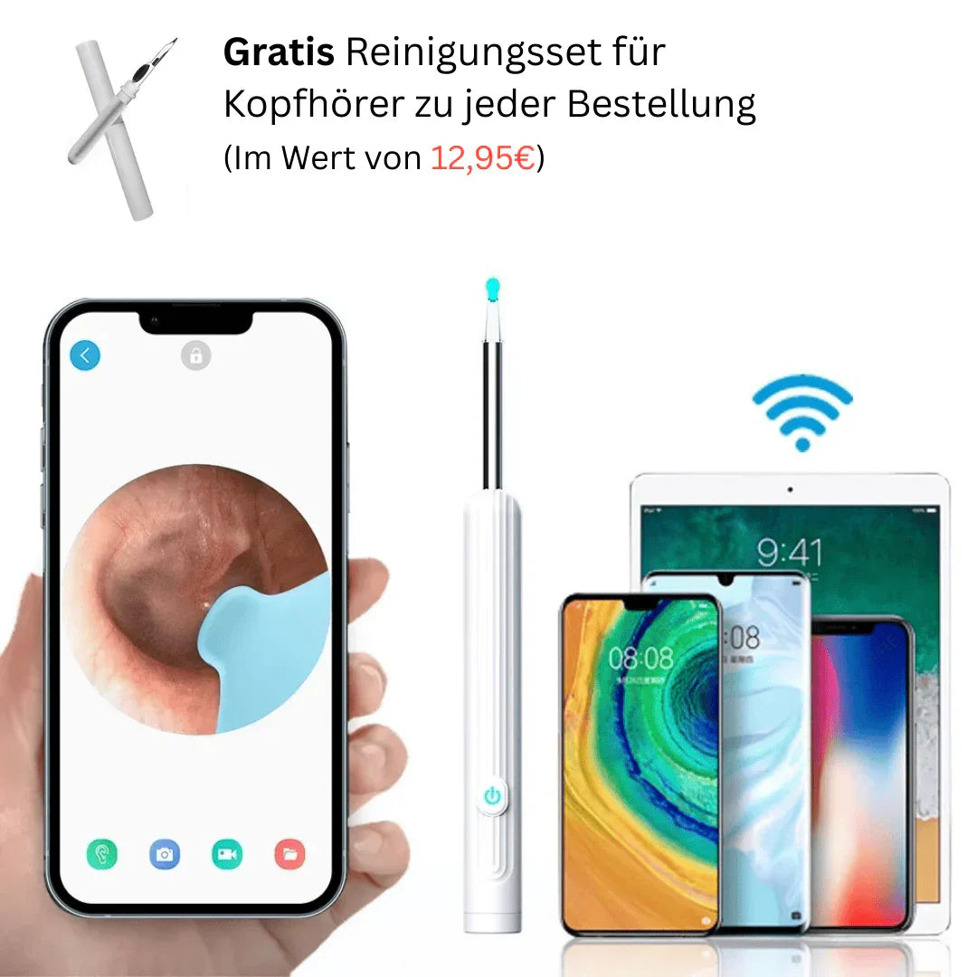 💥Intelligenter wasserdichter visueller Ohrenschmalzentferner
