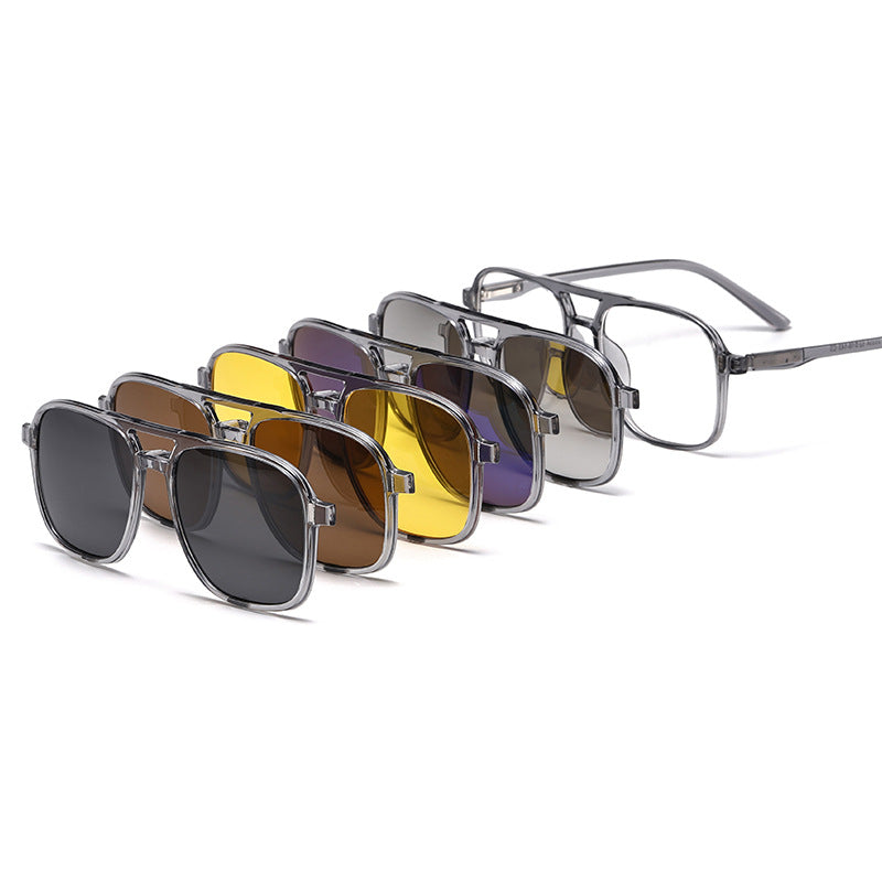 ✨ Auswechselbare Gläser 6 -in -1 Sonnenbrillen-Set