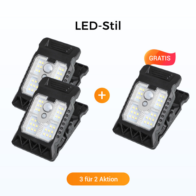 🌿 Solar-Clip-Leuchte mit Bewegungssensor 🔥Perfekt für Garten, Balkon & Terrasse! 🏡✨