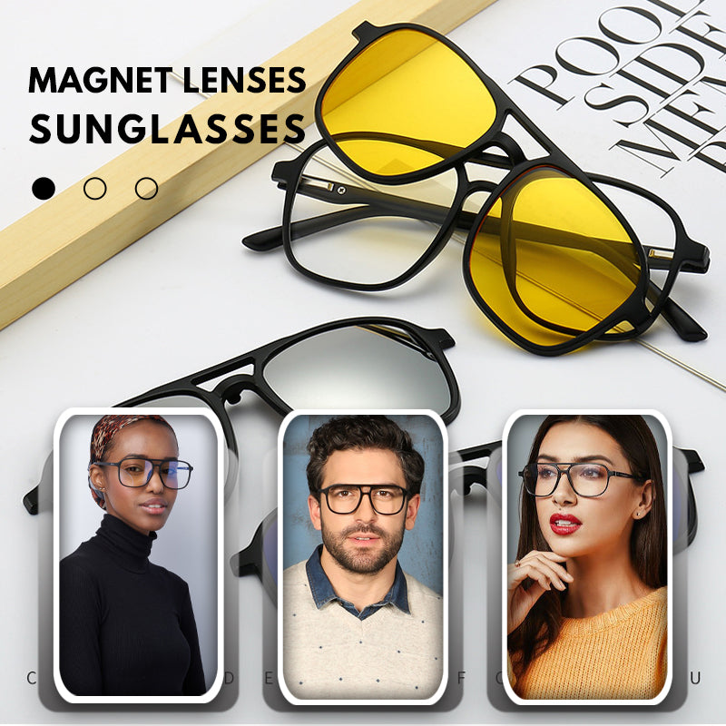 ✨ Auswechselbare Gläser 6 -in -1 Sonnenbrillen-Set