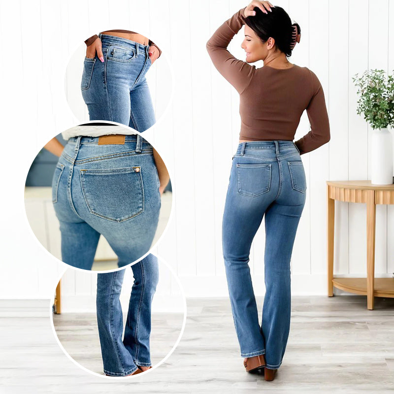 Geeignet für alle Körpertypen👖Hochelastische Jeans zur Bauchkontrolle