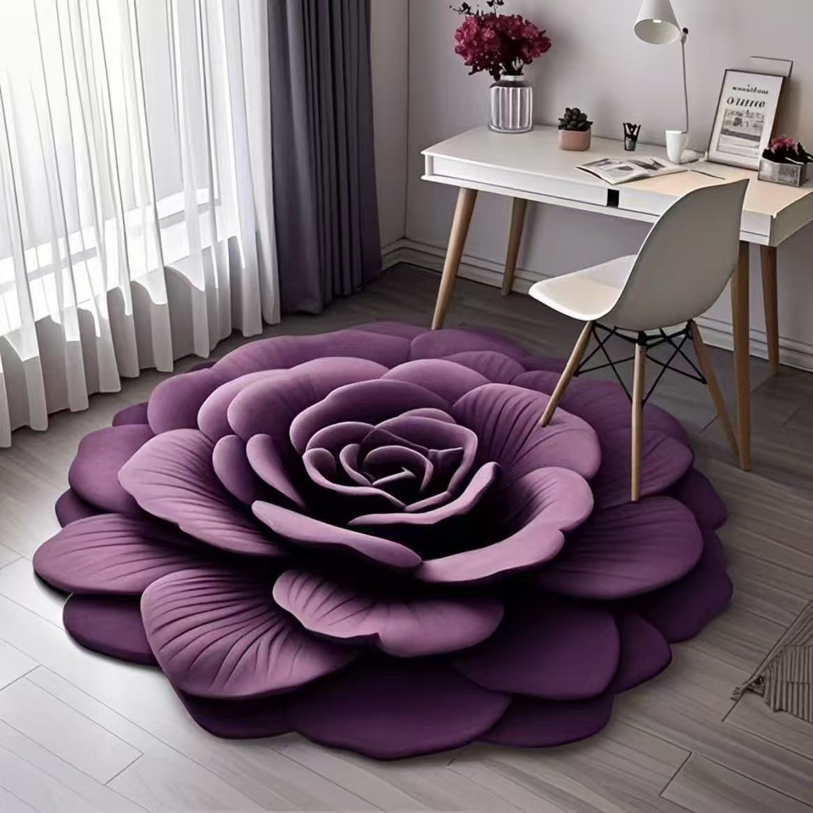 🔥🏠 2025 Neues Produkt🌸 🔥Floral Plüsch & Kieselgur Bodenmatte