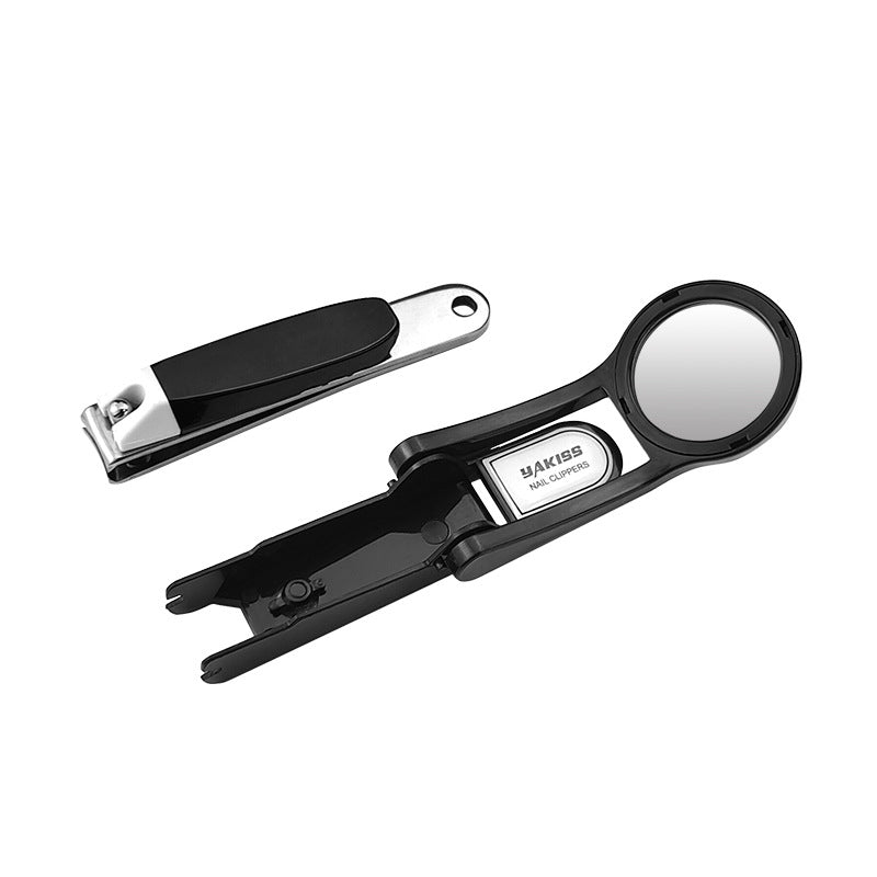 🔍✂️Spritzwassergeschützter Nagelknipser mit Lupe