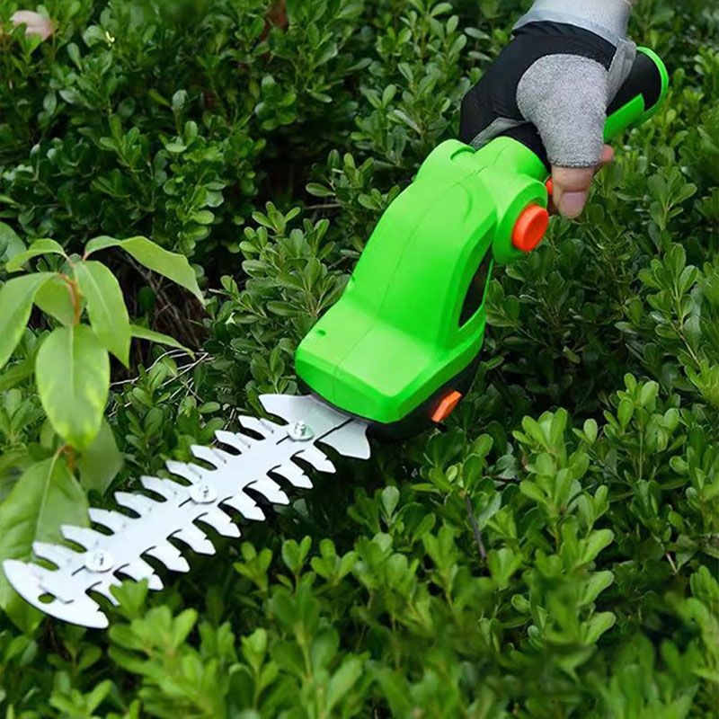 Kabellose Handgrasschere und Strauchschere 2 in 1