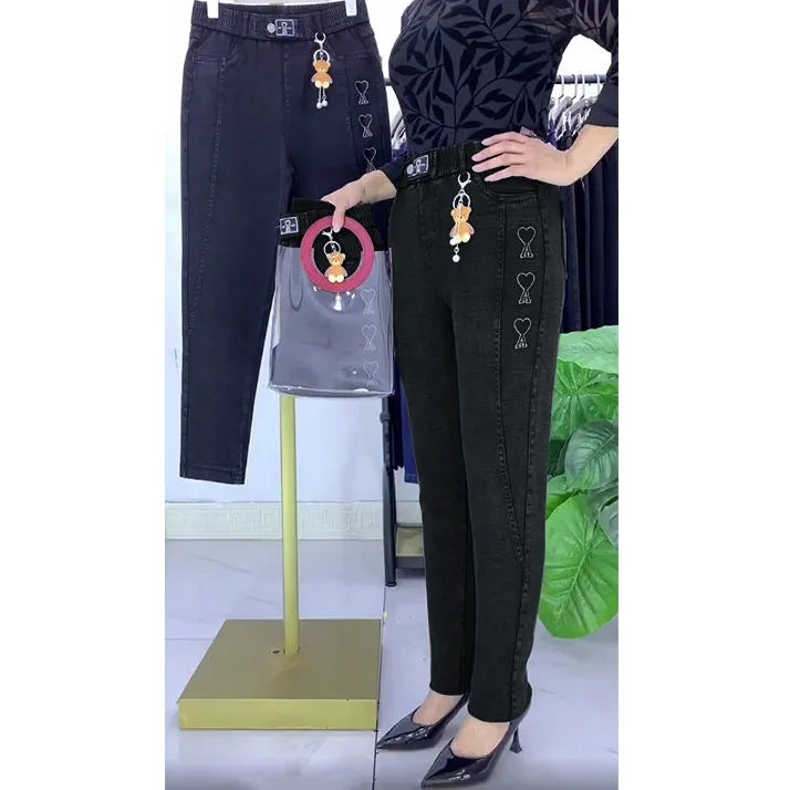 🚶🍂Modische, hochdehnbare Harem-Jeans in Übergrößen für den Freizeitlook👖