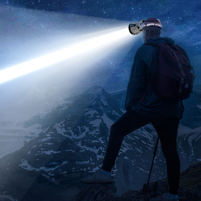🔥2025 Super Outdoor-Ausrüstung🔥Superhelle, wiederaufladbare Hochleistungs-Stirnlampe