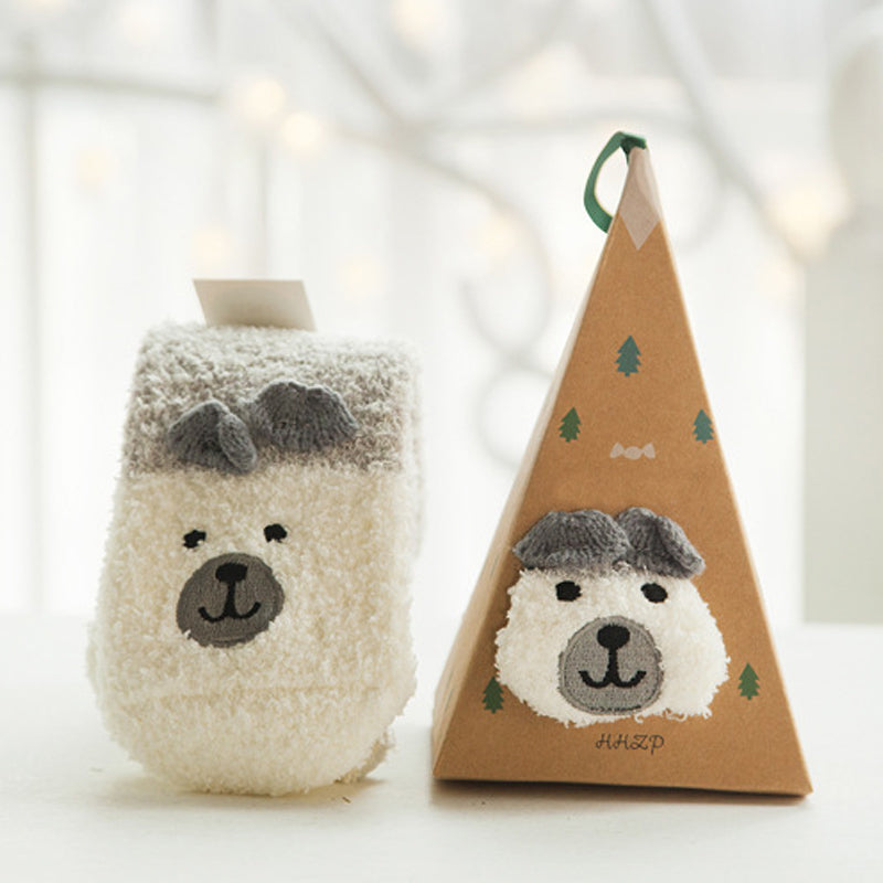 🎄🎅Weihnachten Cute Cartoon Wolle Socken (Mehrere Stile für Ihre Lieblings-Menschen🎁)
