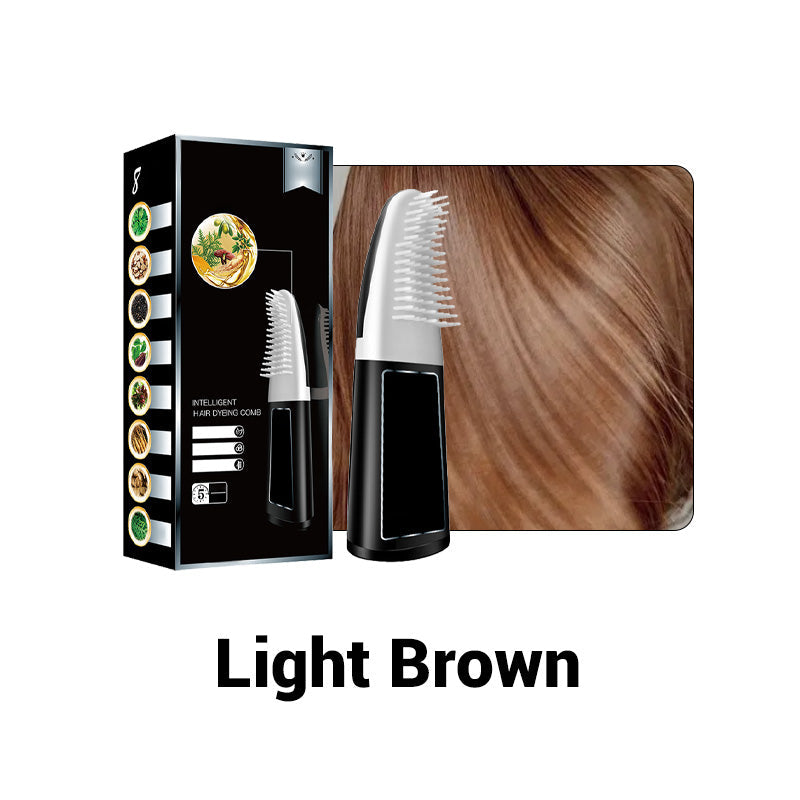 đ„2025 HOT SALEđ„Intelligenter HaarfĂ€rbekamm mit pflanzlicher Formel