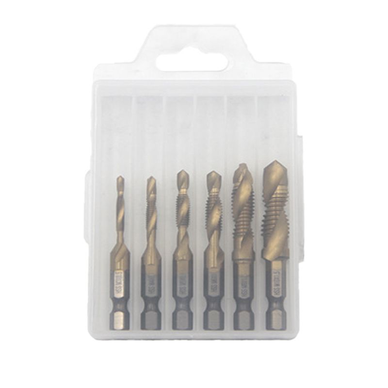 6PCS Mehrzweck-Compound-Spiralgewindebohrer-Set