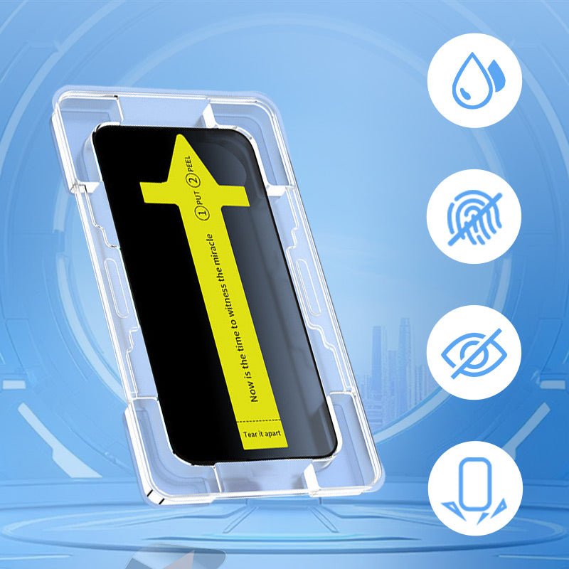 Premium-Displayschutz aus gehärtetem Glas und Installationsset für die iPhone16-11-Serie