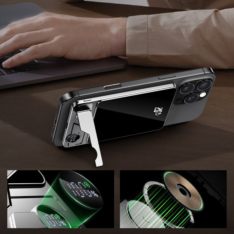 đ„Magnetische Dualmodus-Powerbank mit StĂ€nder