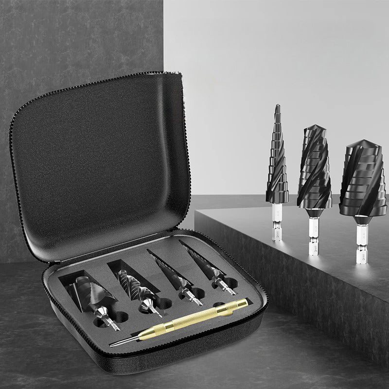 Zeitlich begrenztes Angebot ⏳ Spiralnut-Stufenloch-Reibbohrer-Set mit hoher Härte (5-teilig)