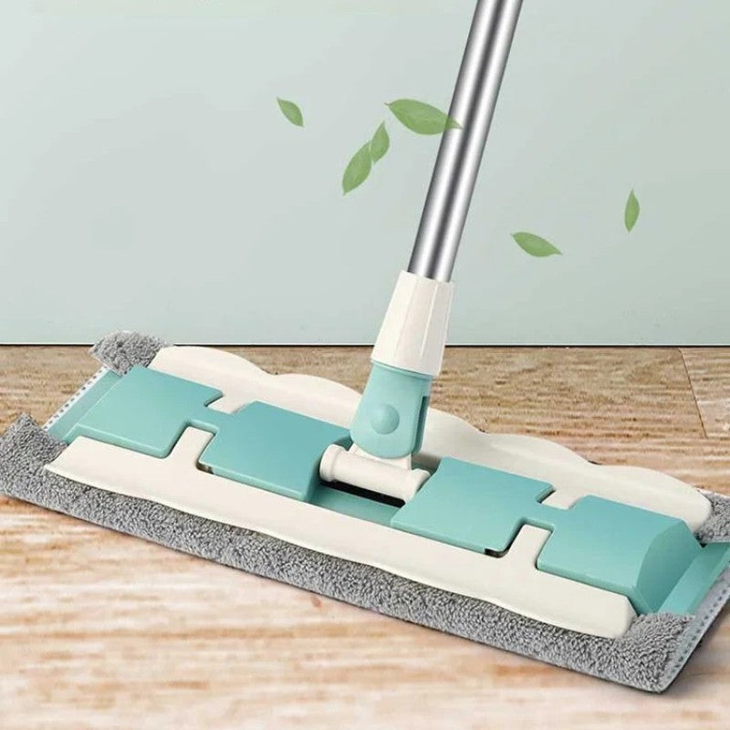 🔥 Sommer-Hit-Verkauf 🔥 Flachmopp mit Edelstahlgriff und wiederverwendbaren, waschbaren Mopp-Tüchern