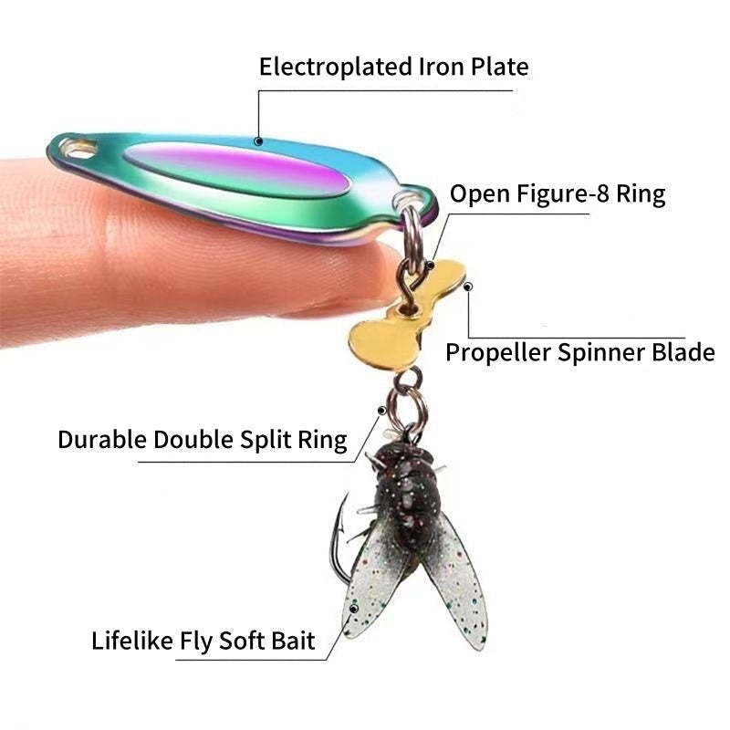 🐟Metallpropeller-Angelköder zum Fangen von Fischen
