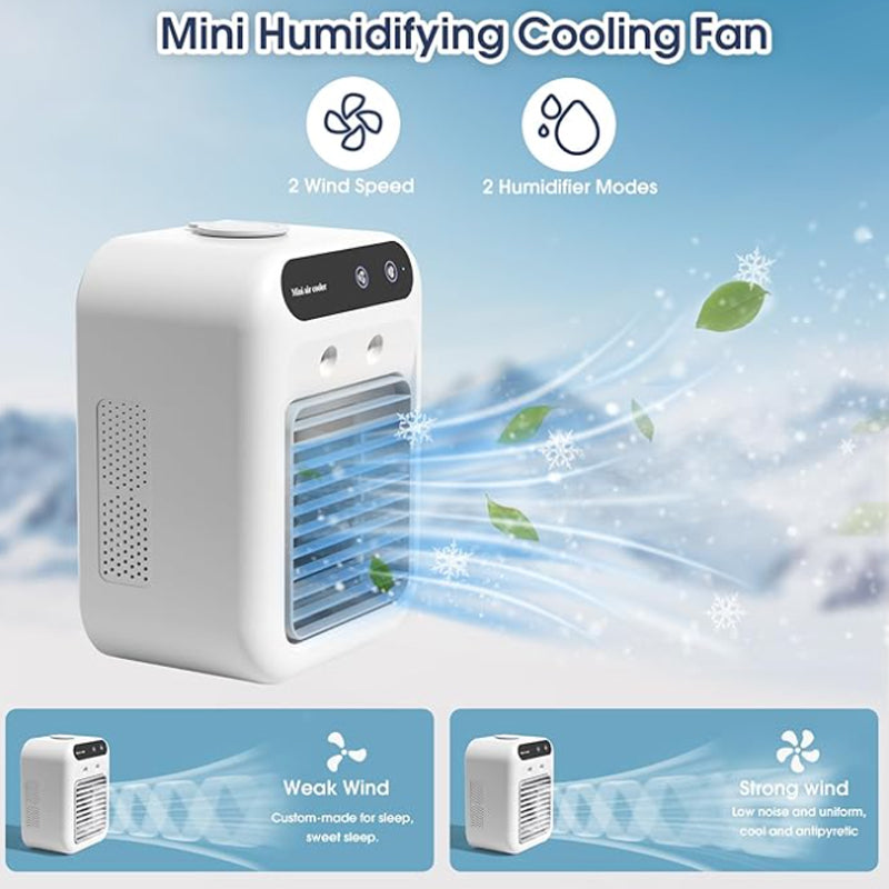 ❄️Mini Tragbare Klimaanlage mit Kühl- und Luftbefeuchtungsfunktion