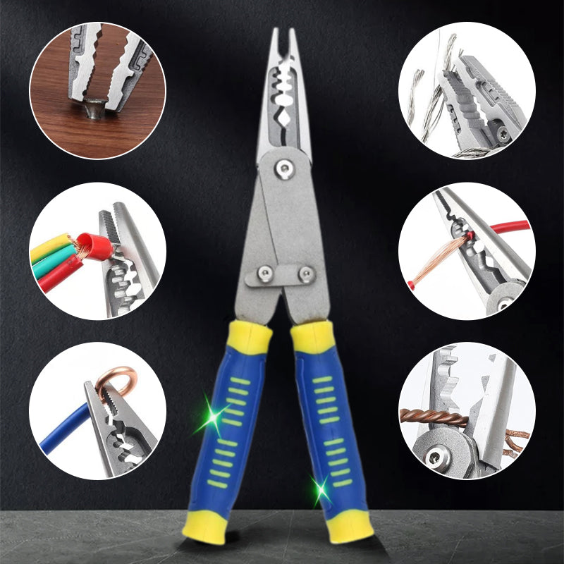 🔧 Schneiden, Abisolieren, Crimpen – Alles aus einer Hand, 3-in-1-Zange💥
