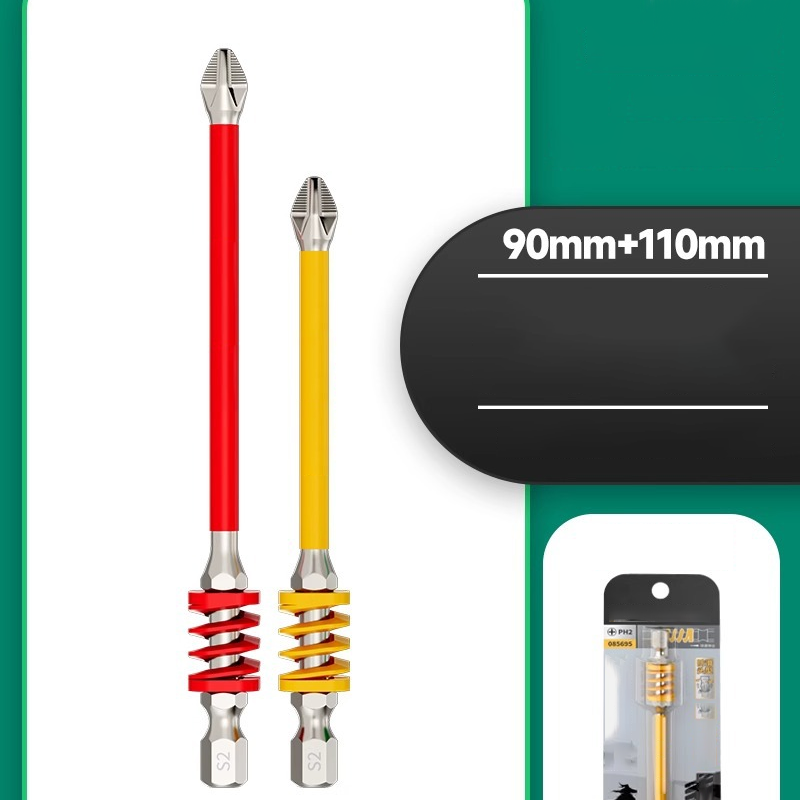 Magnetischer Anti-Rutsch-Kreuzschlitz-Bit mit Feder