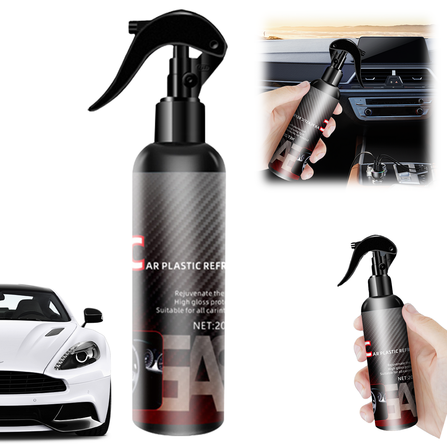 🔥Kunststoffaufbereiter, Kunststoffpflege für den Autoinnenraum, Aufarbeitung, Polier- und Beschichtungsreiniger