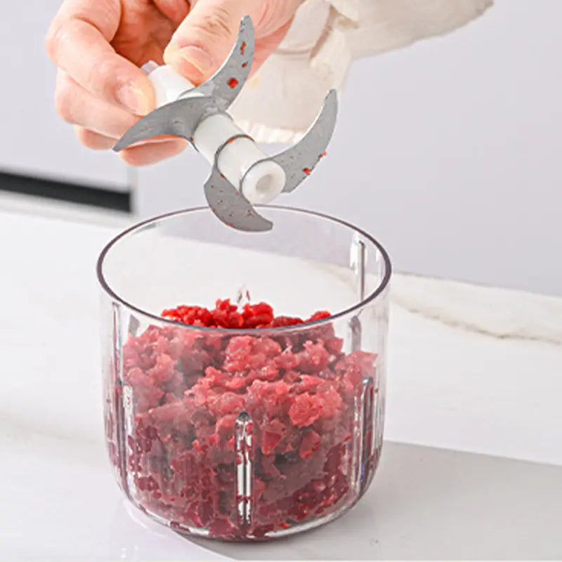 🔪USB-Kabelloser Küchenzerkleinerer für Fleisch, Saucen und mehr – Schnell, hygienisch und einfach! 🍖🥦