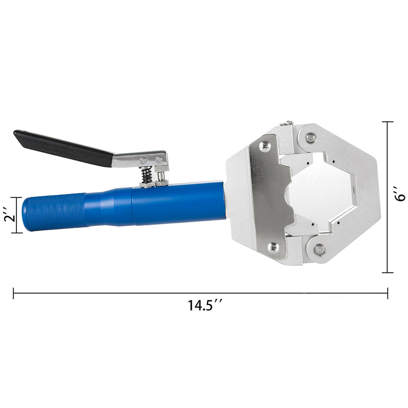 Hydraulisches Klimaanlagen-Schlauchpresswerkzeug-Set – Handpresswerkzeug-Set mit aufsteckbaren Matrizen für die Reparatur von Klimaanlagen-Schläuchen