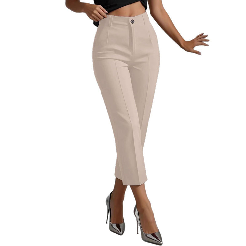 📢📢50%Rabatt!!!🎉⭐ Hochtaillierte Damen-Cropped-Anzughosen