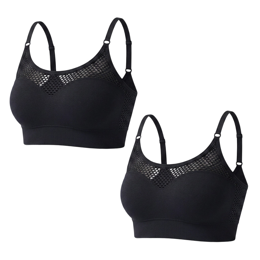 📢📢50%Rabatt!!!🎉✨Damen Hohles Mesh Push-Up Sport-BH