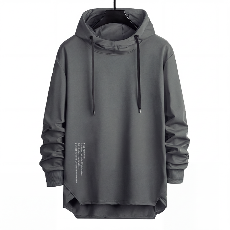 đ 50 % RABATT | LĂ€ssig, bequem & besonders â Herren Hoodie mit High-Low-Saum