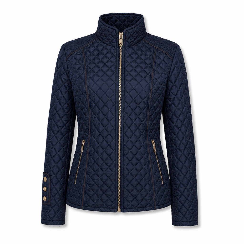 📢🎉50%Rabatt!!!🛍️✨Leichte gesteppte Damenjacke mit Reißverschluss und Stehkragen für Frühling und Winter
