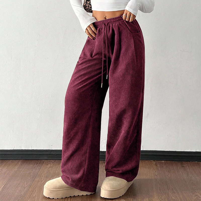 ⏰ Countdown läuft – 50% nur noch 3 Tage! Legere weit geschnittene Cordhose für Damen