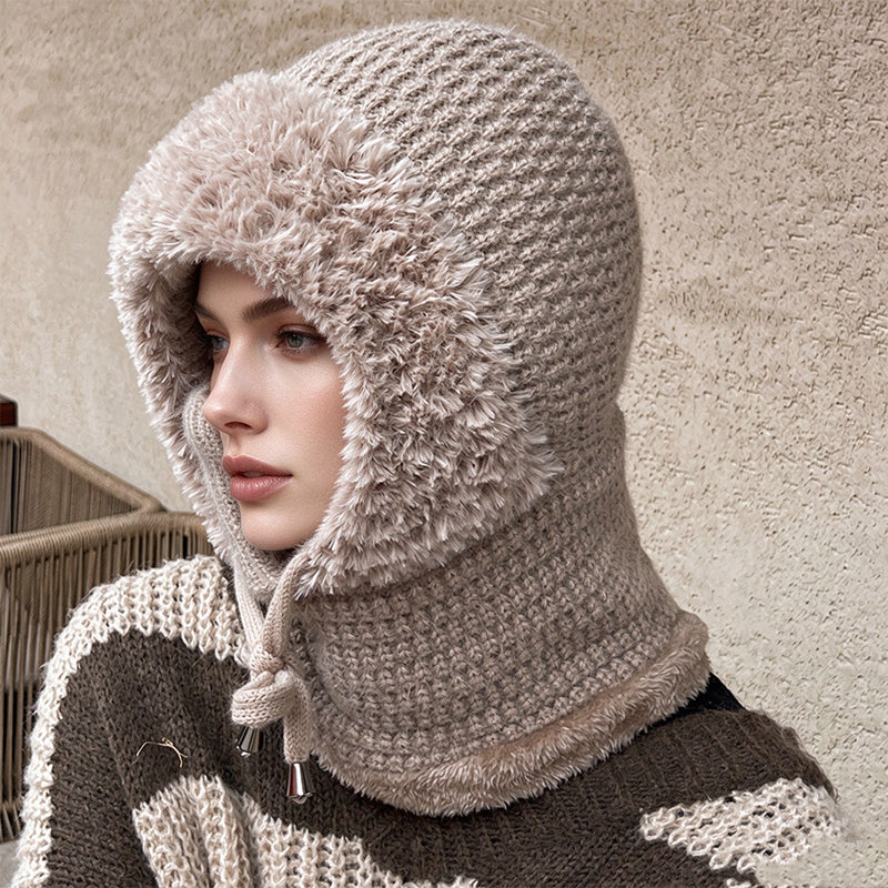 Warme Outdoor-Strickbalaklava für Damen
