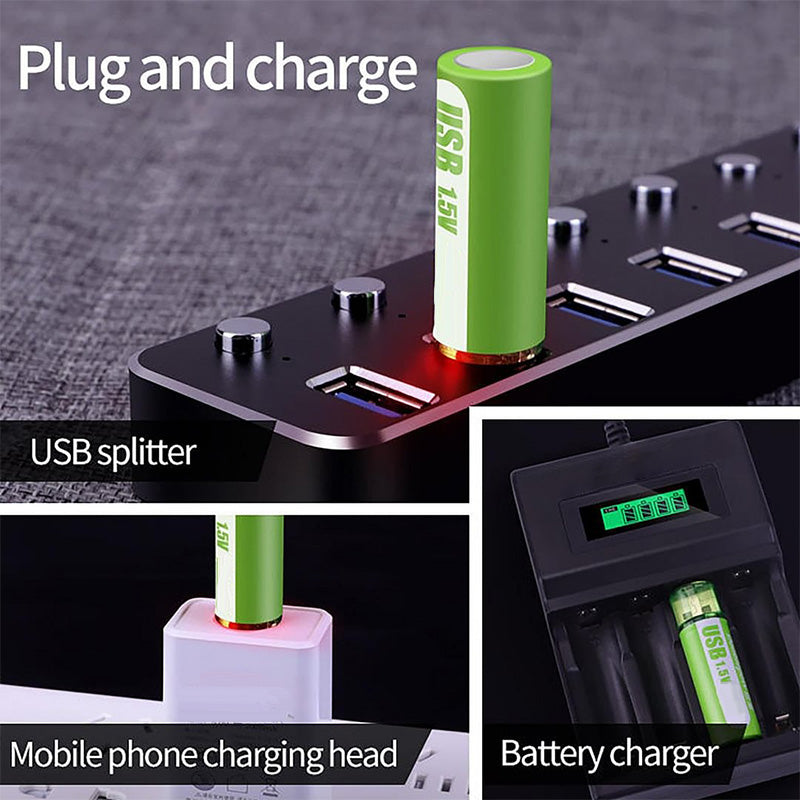 🔋💥USB wiederaufladbare Lithiumbatterie mit konstanter Spannung♻️Kann unbegrenzt oft verwendet werden