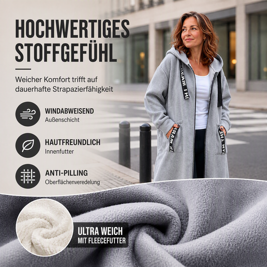 📢📢50%Rabatt!!!🎉💃Oversize-Kapuzen-Sweatshirt-Mantel für Damen