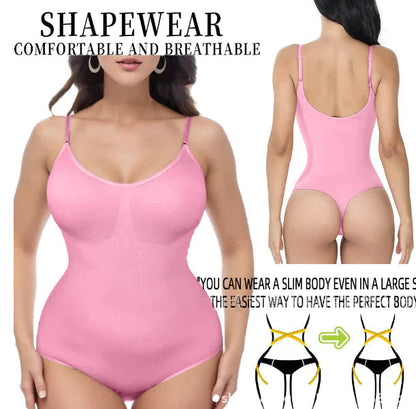 FeelinGirl #CHIL Seamless Covered Bust Jumpsuit Thong Bodysuit Fit Comfort Slimming Womenswear
