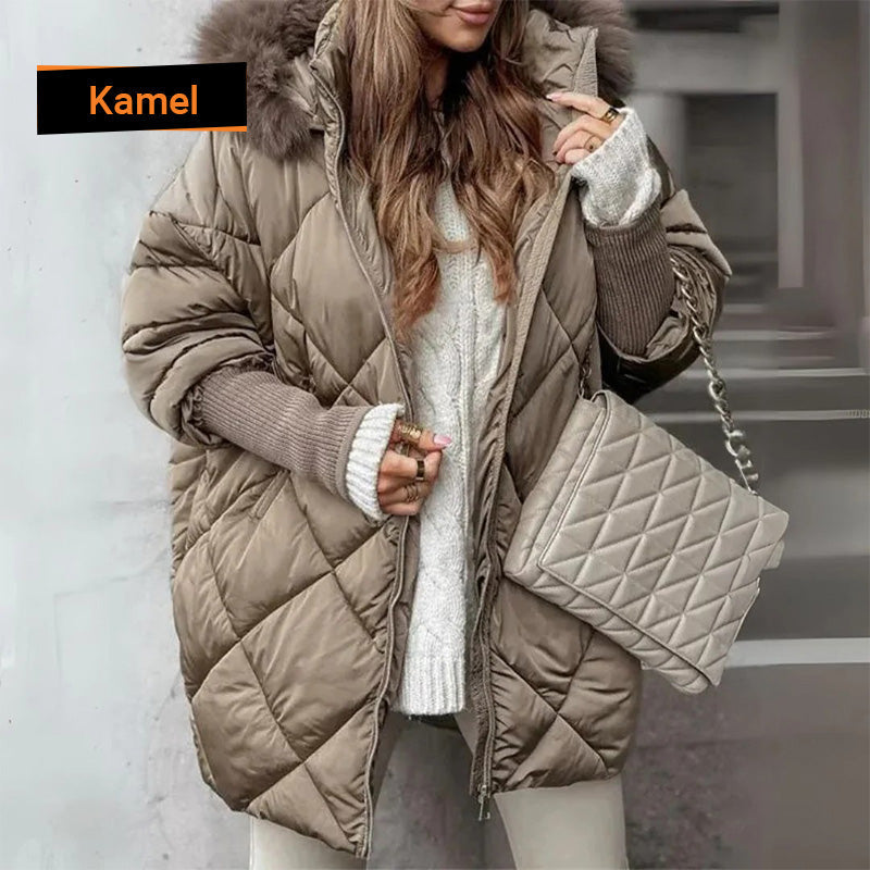 🍂 Frühherbst-Sonderaktion: 50 % Rabatt！⌛️Damen Midi-Parka mit Strickärmeln