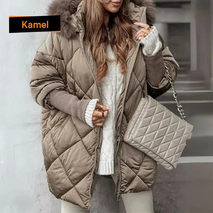 🍂 Frühherbst-Sonderaktion: 50 % Rabatt！⌛️Damen Midi-Parka mit Strickärmeln