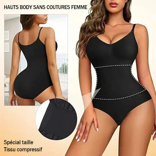 FeelinGirl #CHIL Seamless Covered Bust Jumpsuit Thong Bodysuit Fit Comfort Slimming Womenswear