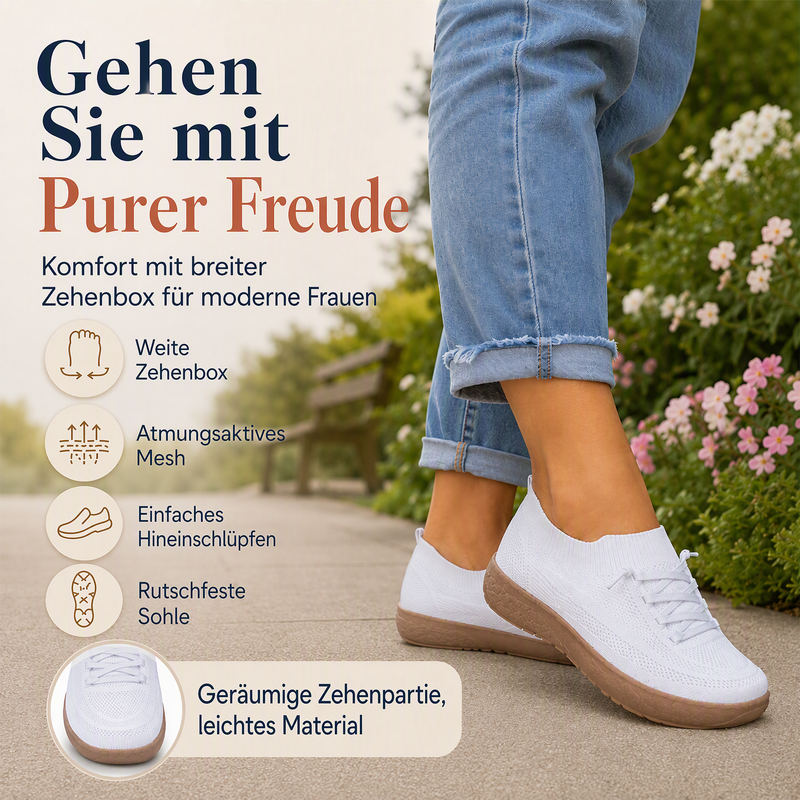 👟 NUR FÜR BEGRENZTE ZEIT: 50 % RABATT! ✨ Mesh-Sneaker für Damen – atmungsaktiv, leicht, zum Hineinschlüpfen, rutschfest 🌬️