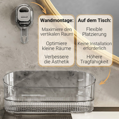 🔥🔥HEIßER SALE 🔥🔥Aufbewahrungsregal mit Saugnapf und Abflussloch