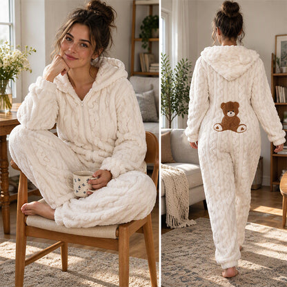 🐻 50% Rabatt | Kuschelige Wärme & süßer Komfort – Bären-Kapuzen-Overall