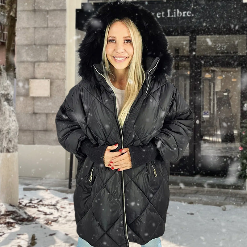 🍂 Frühherbst-Sonderaktion: 50 % Rabatt！⌛️Damen Midi-Parka mit Strickärmeln