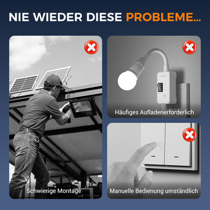 🌿 Solar-Clip-Leuchte mit Bewegungssensor 🔥Perfekt für Garten, Balkon & Terrasse! 🏡✨