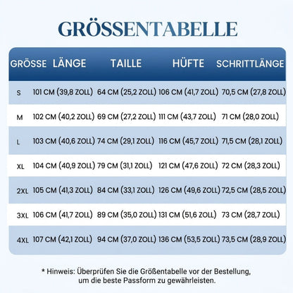 Bequeme blau gestreifte Hose mit Seitentaschen