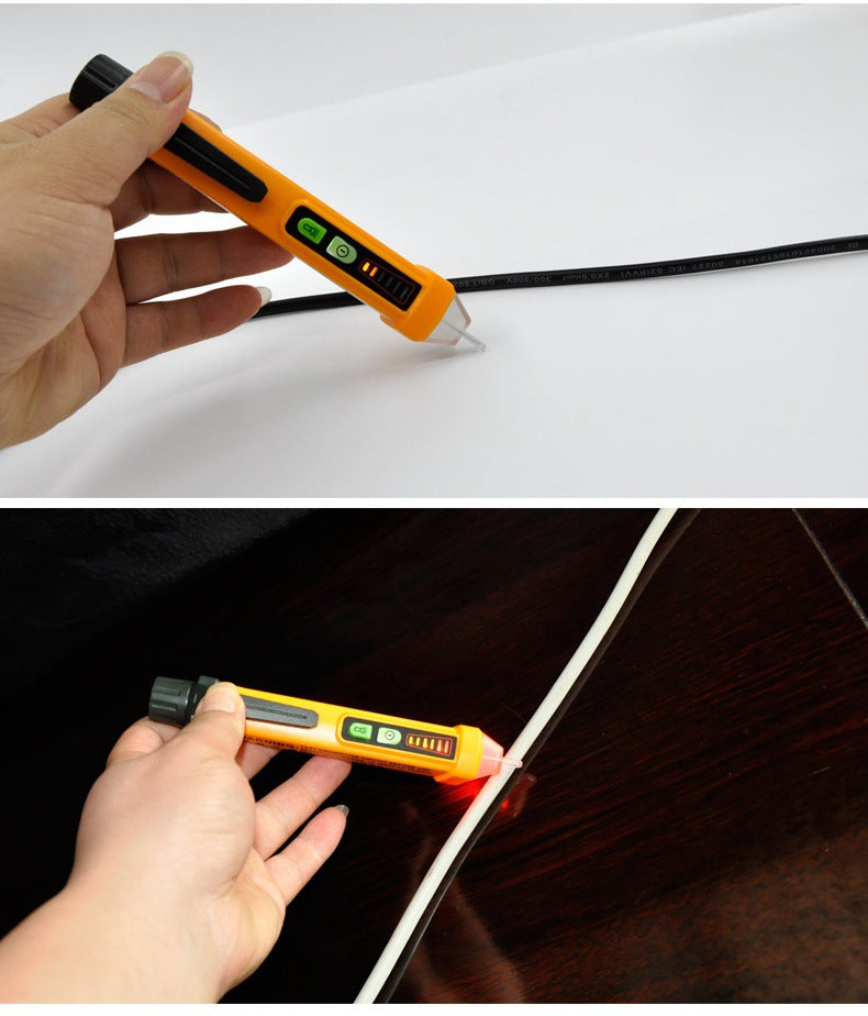 Intelligenter Elektriker-Multifunktionstester mit LED-Ton- und Lichtalarm zur Überprüfung von Haltepunkten, induktiv berührungslos