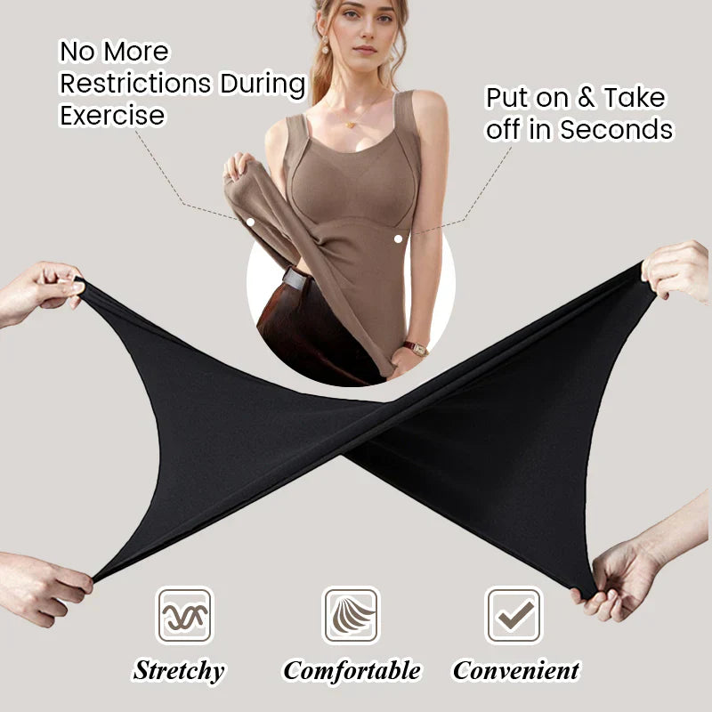 💃2025 Neu ✨ Verdickte warme Weste mit gefüttertem BH