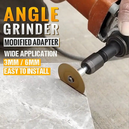🔧 Winkelschleifer-Adapter | 3mm/6mm Spannfutter | Metallbau langlebig | Kompatibel mit 100-Typ Schleifen, Polieren & Schneiden in einem!