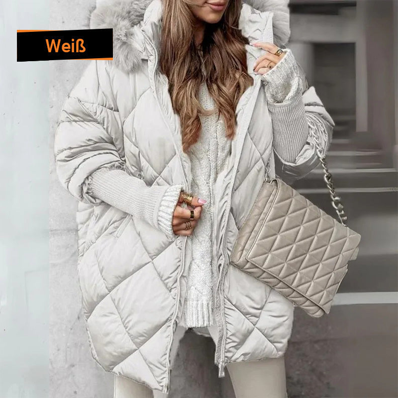🍂 Frühherbst-Sonderaktion: 50 % Rabatt！⌛️Damen Midi-Parka mit Strickärmeln