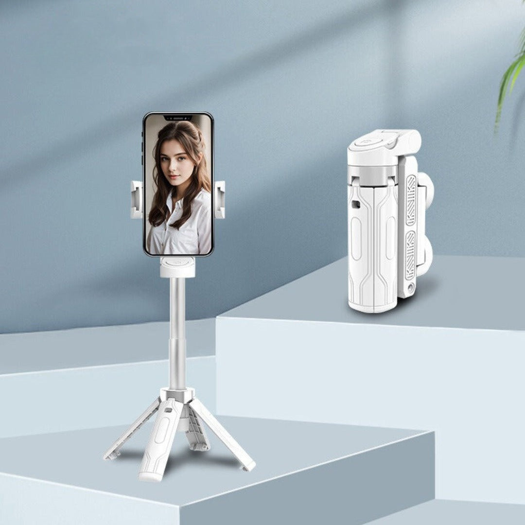 💥📱✨Ausziehbares Selfie Stick Stativ im Taschenformat mit abnehmbarer Fernbedienung