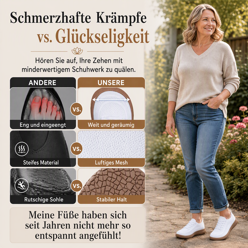 👟 NUR FÜR BEGRENZTE ZEIT: 50 % RABATT! ✨ Mesh-Sneaker für Damen – atmungsaktiv, leicht, zum Hineinschlüpfen, rutschfest 🌬️